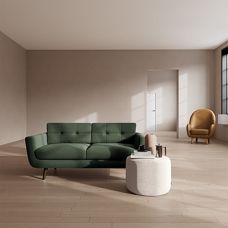 Cura Dark Green Weave / Dark Walnut