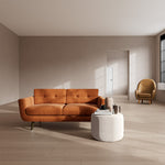 Danny Amber Textured Weave / Dark Walnut