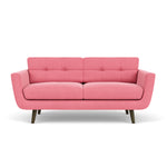 Firenze Bubblegum Fabric / Dark Walnut