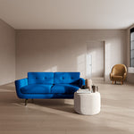 Mark Cobalt Blue Weave / Dark Walnut