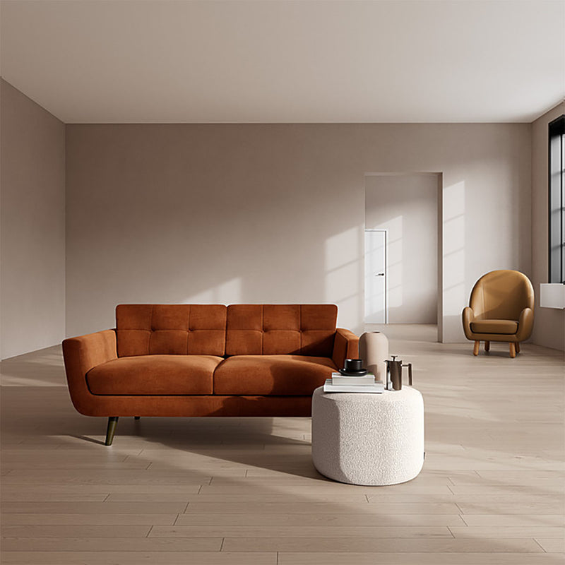 Moss Rust Fabric / Dark Walnut