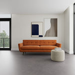 Danny Amber Textured Weave / Dark Walnut