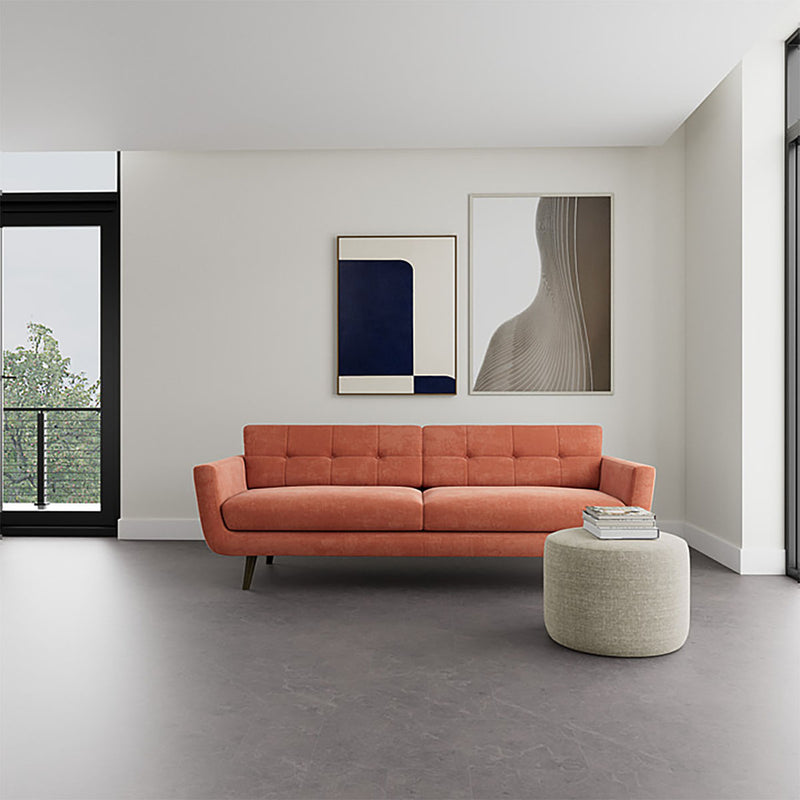 Danny Dusty Rose Textured Weave / Dark Walnut