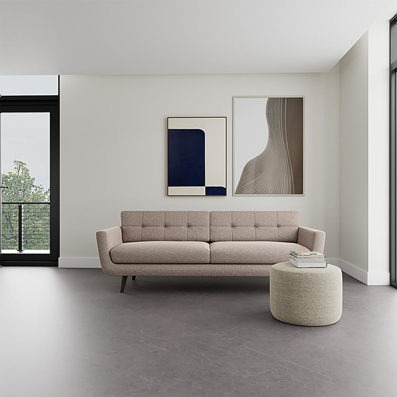 Fabio Stone Fabric / Dark Walnut