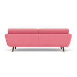 Firenze Bubblegum Fabric / Dark Walnut