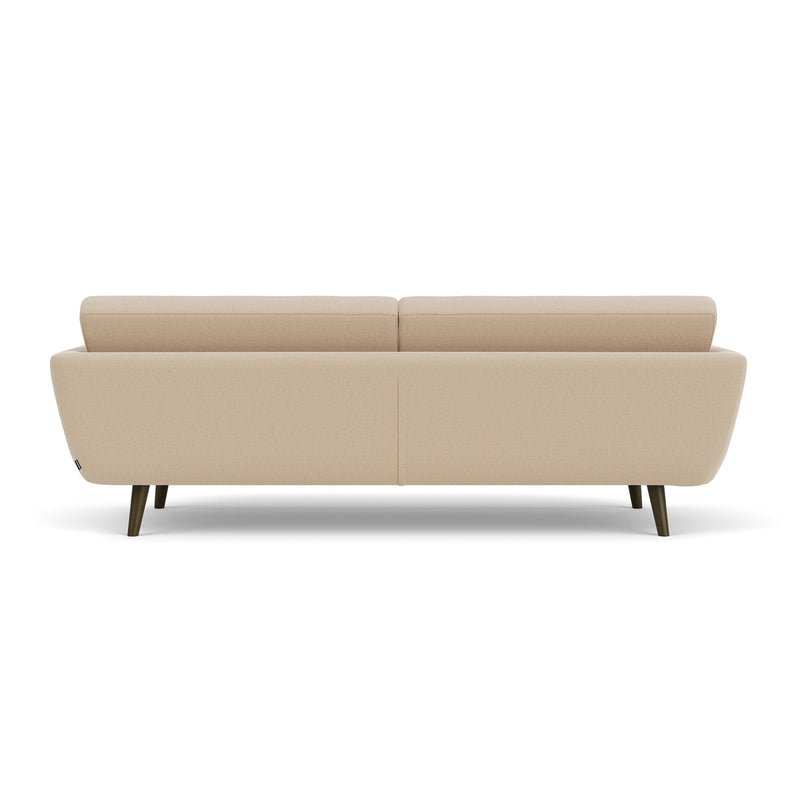 Form Cream Fabric / Dark Walnut