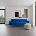 Mark Cobalt Blue Weave / Dark Walnut