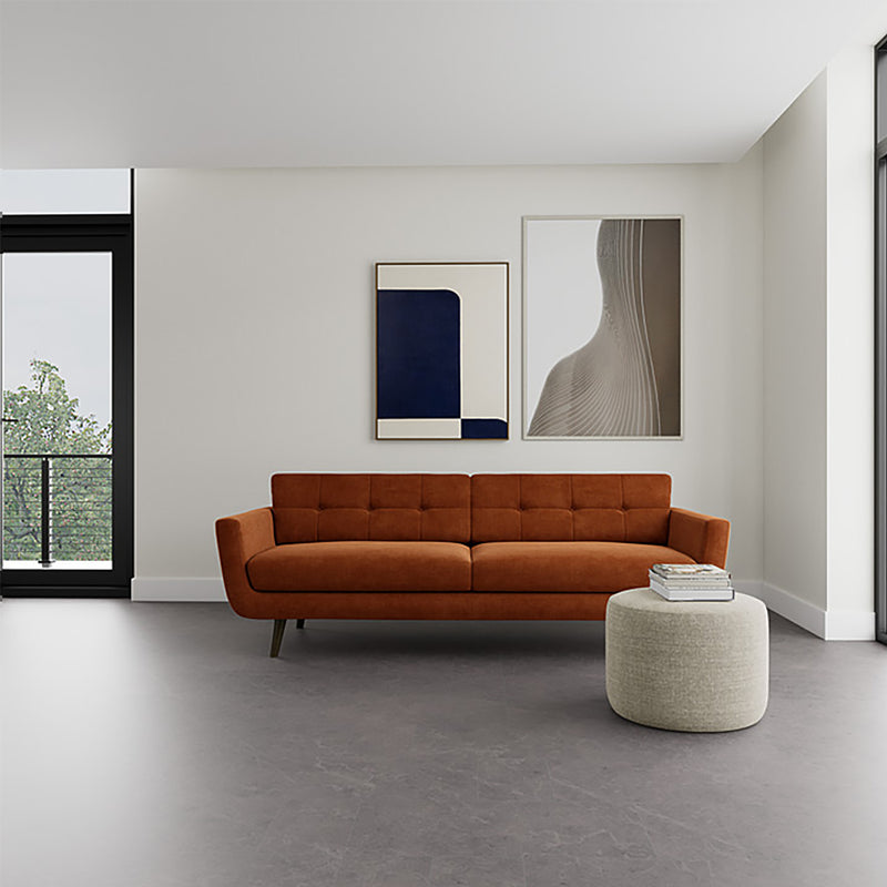 Moss Rust Fabric / Dark Walnut