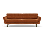 Moss Rust Fabric / Dark Walnut