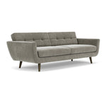 Planet Grey Green Fabric / Dark Walnut