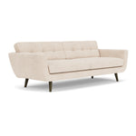 Vega Cream Textured Weave / Dark Walnut