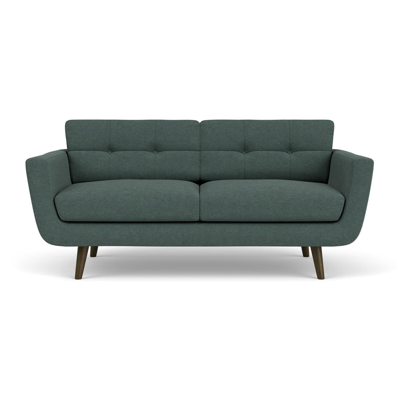Form Blue Grey Fabric / Dark Walnut