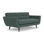 Form Blue Grey Fabric / Dark Walnut