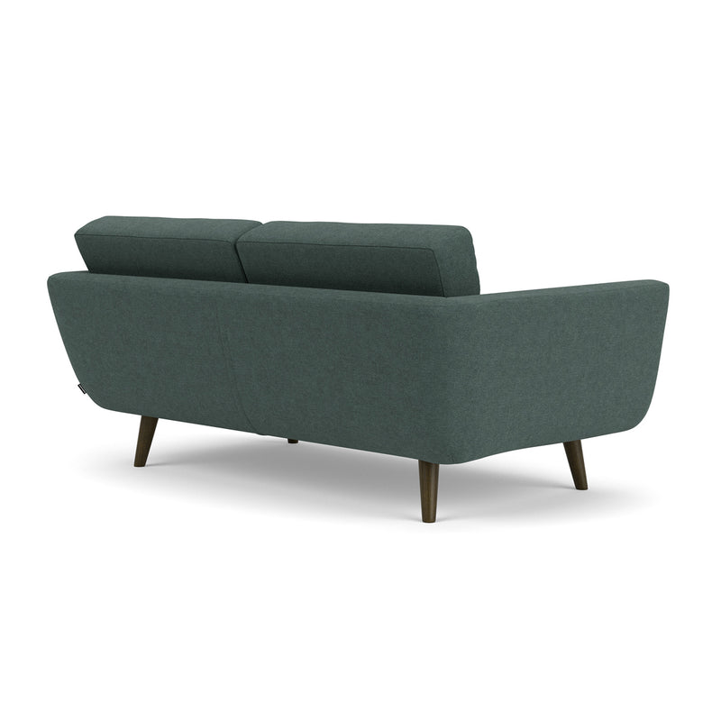 Form Blue Grey Fabric / Dark Walnut