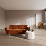 Moss Rust Fabric / Oak