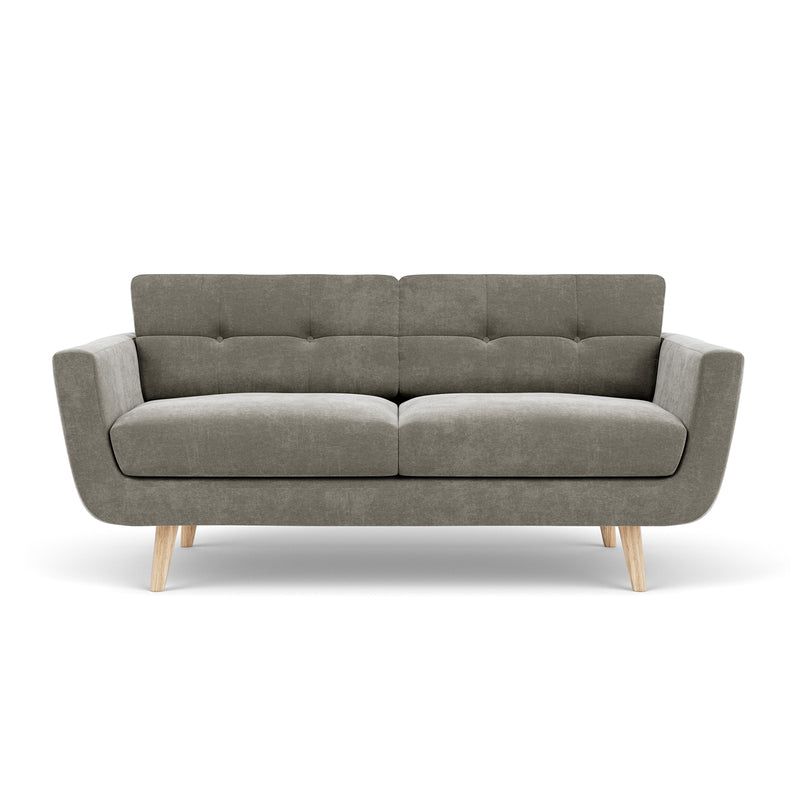 Planet Grey Green Fabric / Oak