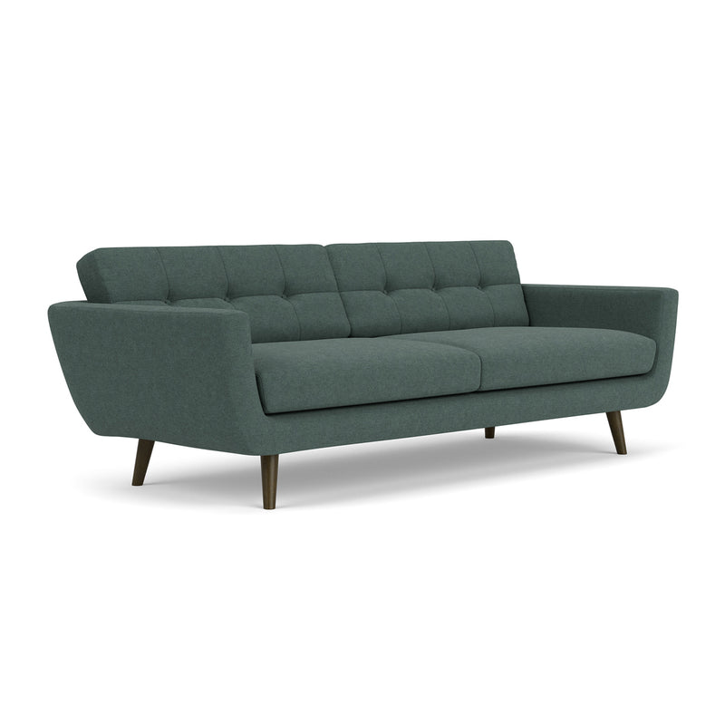 Form Blue Grey Fabric / Dark Walnut