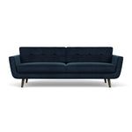 Lux Navy Velvet / Dark Walnut