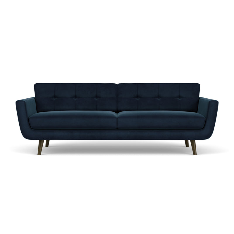 Lux Navy Velvet / Dark Walnut