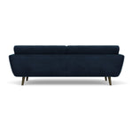Lux Navy Velvet / Dark Walnut
