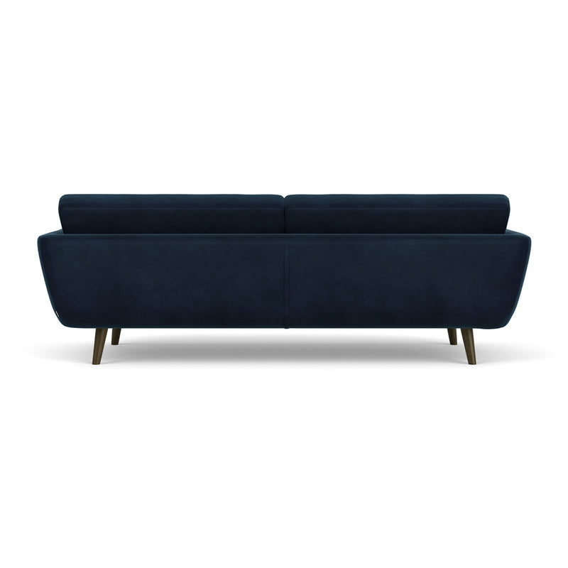 Lux Navy Velvet / Dark Walnut