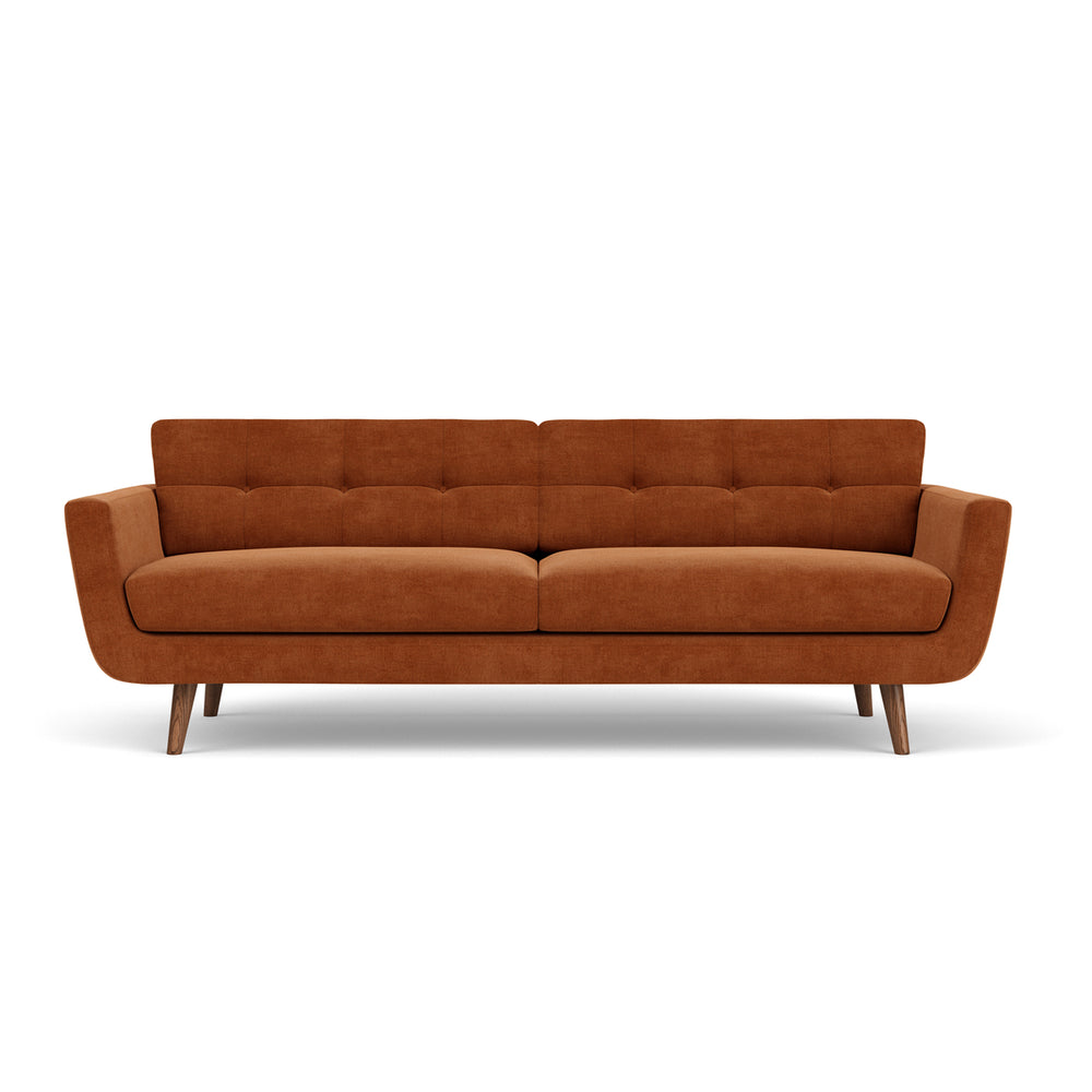 Moss Rust Fabric / Walnut Natural