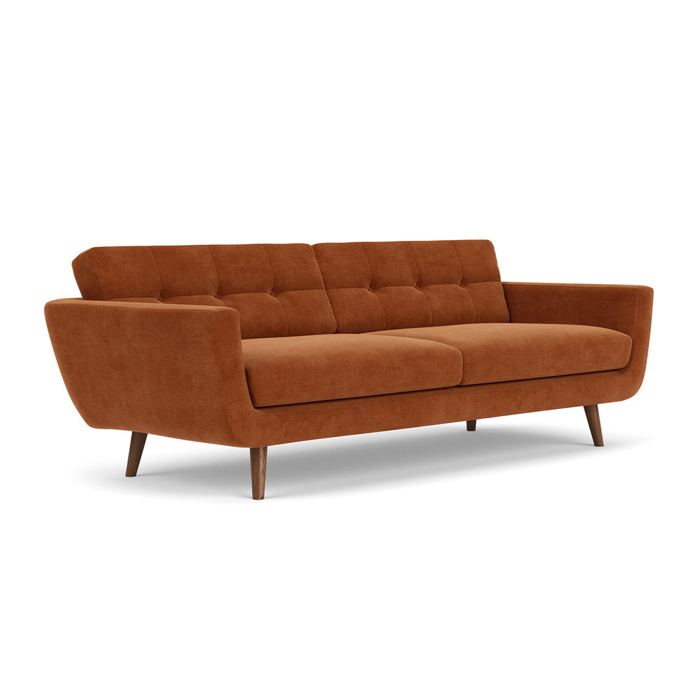 Moss Rust Fabric / Walnut Natural