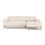 Vilmar Right Chaise Sofa - Maya Cream Boucle / Oak