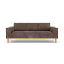 Vilmar 3 Seater Sofa - Aulla Cacao Textured Weave / Oak