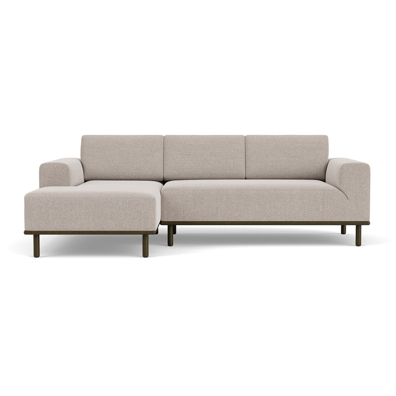 Agnes Brown Textured Weave / Dark Walnut