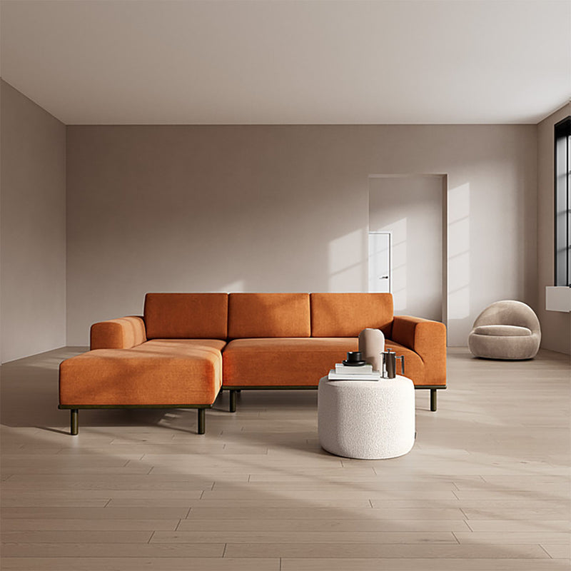 Danny Amber Textured Weave / Dark Walnut