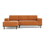 Danny Amber Textured Weave / Dark Walnut