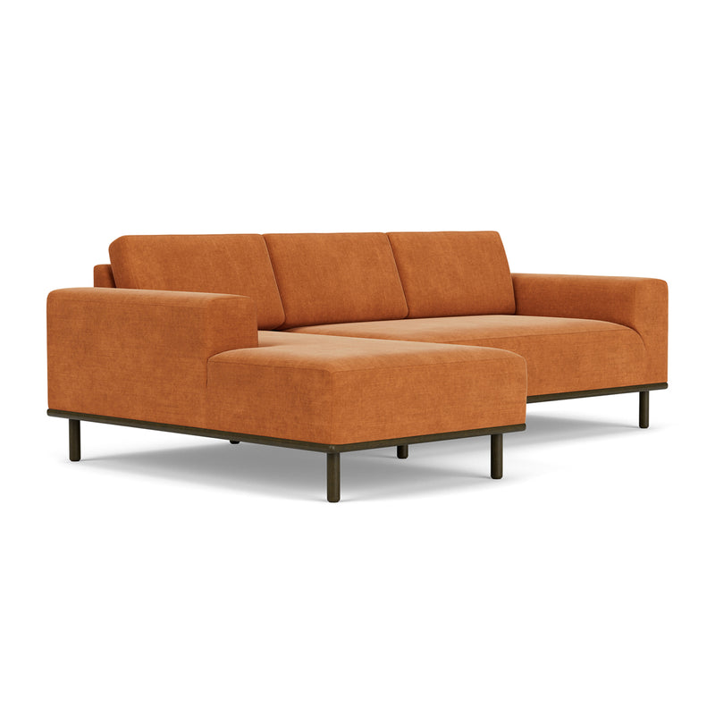 Danny Amber Textured Weave / Dark Walnut