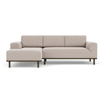 Fabio Stone Fabric / Dark Walnut