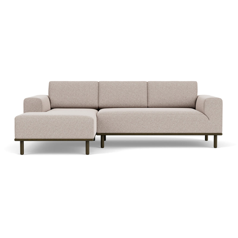 Fabio Stone Fabric / Dark Walnut