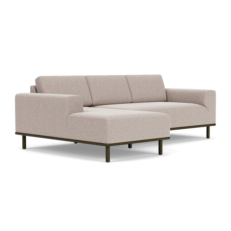 Fabio Stone Fabric / Dark Walnut