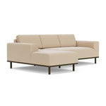 Form Cream Fabric / Dark Walnut