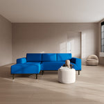 Mark Cobalt Blue Weave / Dark Walnut