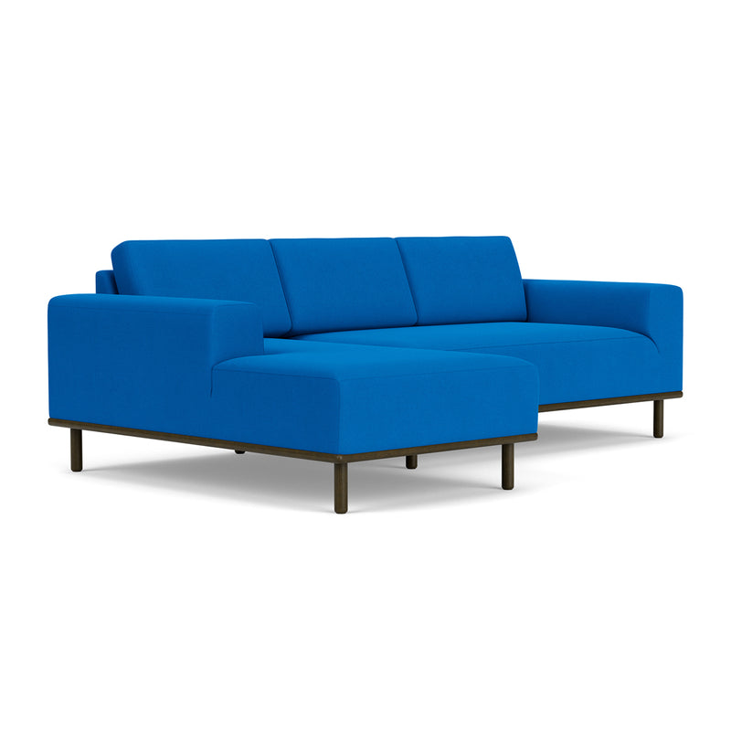 Mark Cobalt Blue Weave / Dark Walnut