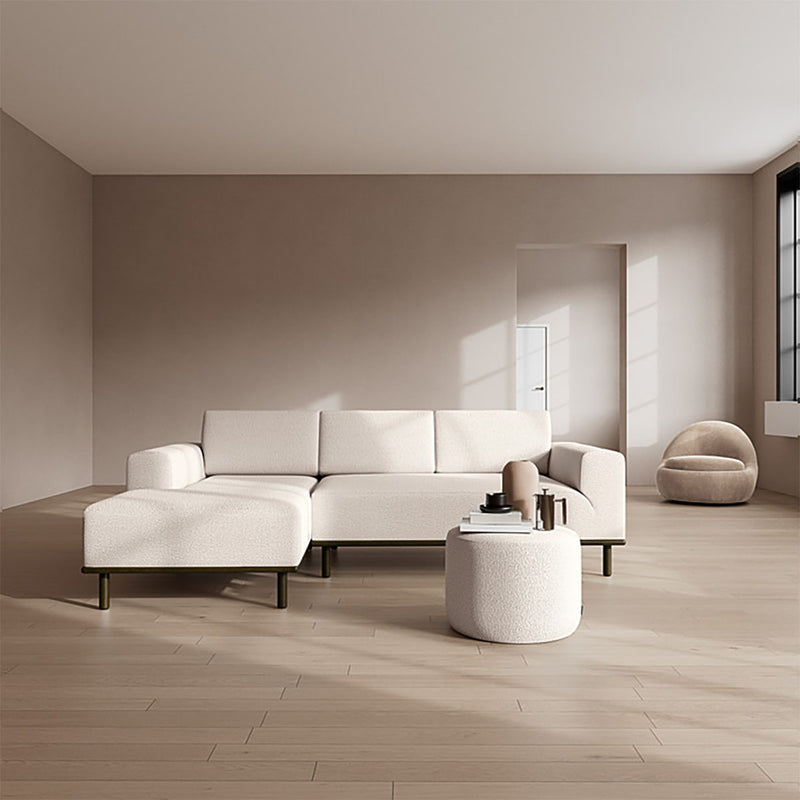 Maya Cream Boucle / Dark Walnut