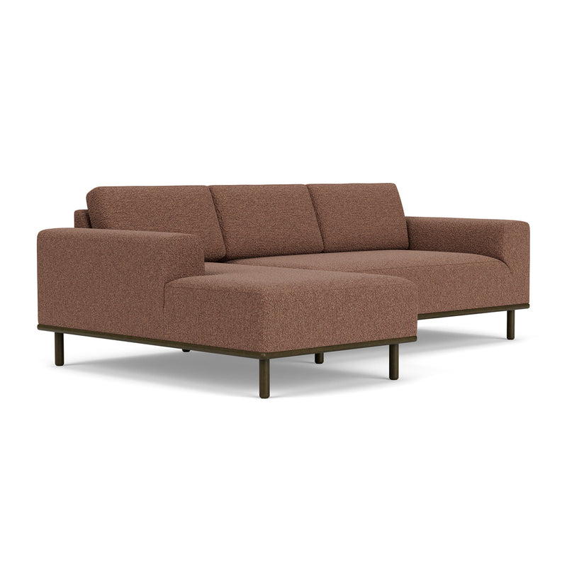 Pebble Rust Boucle / Dark Walnut