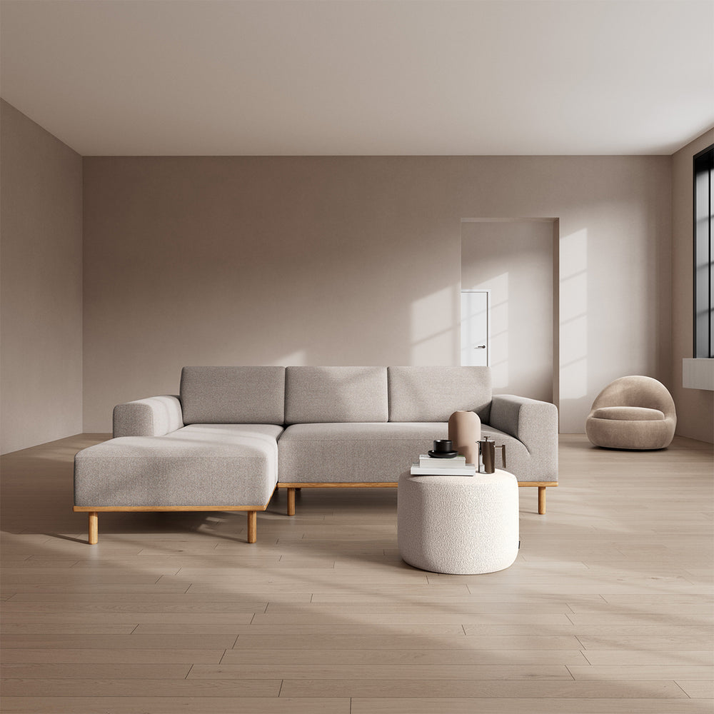 Agnes Brown Textured Weave / Oak