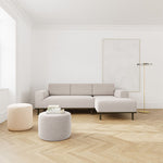 Agnes Brown Textured Weave / Dark Walnut