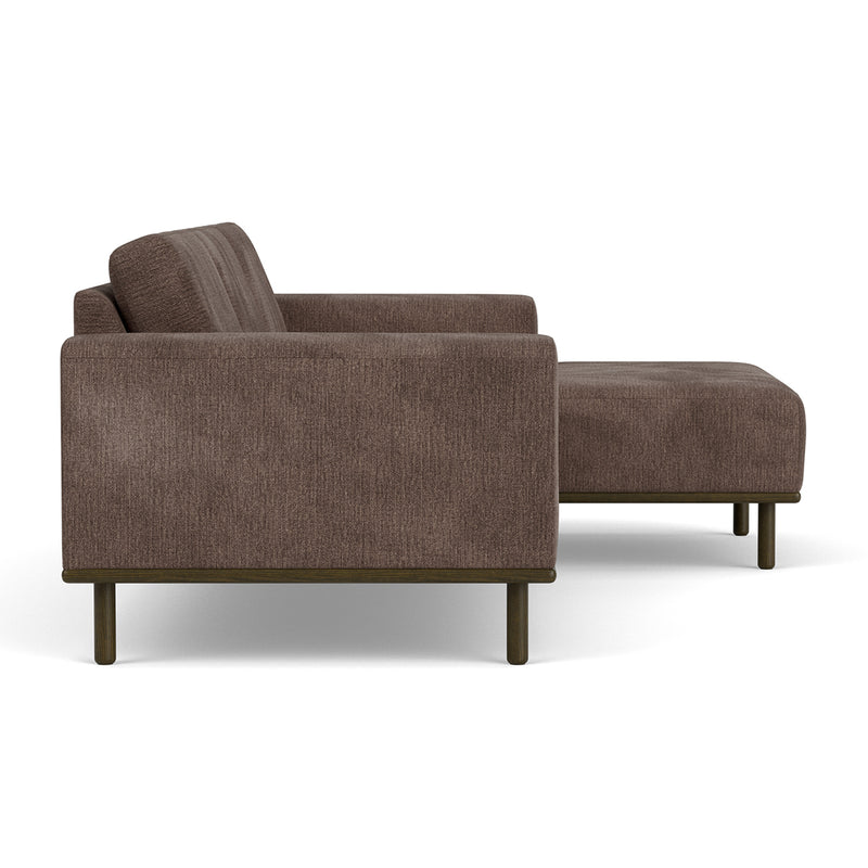 Aulla Cacao Textured Weave / Dark Walnut