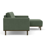 Cura Dark Green Weave / Dark Walnut