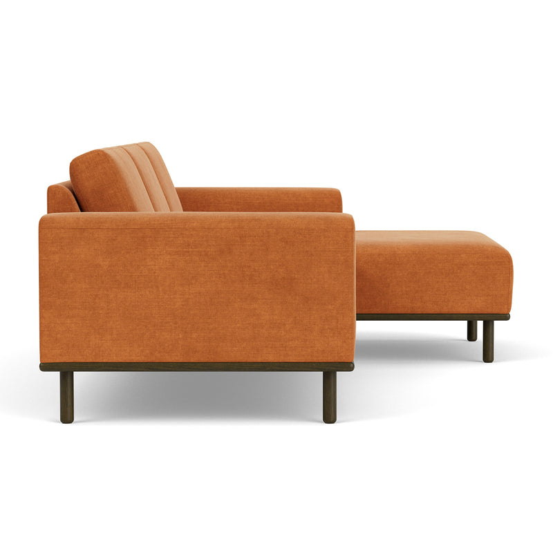 Danny Amber Textured Weave / Dark Walnut