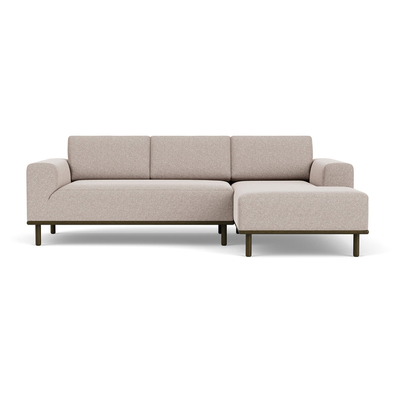 Fabio Stone Fabric / Dark Walnut