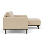 Form Cream Fabric / Dark Walnut