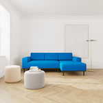 Mark Cobalt Blue Weave / Dark Walnut