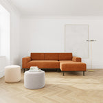 Moss Rust Fabric / Dark Walnut